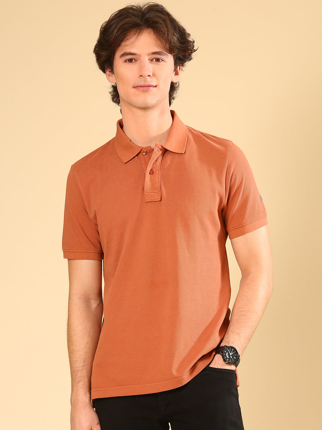 TVS Originals 100% Cotton Overdyed Polo T-Shirt for Men | Heavyweight 240 GSM | Washed Finish for Vintage Look | Classic Fit with Side Slits | Soft Ribbed Collar | Durable, Pre-washed, Premium Feel